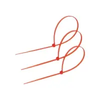 Хомут нейлоновый для стяжки, ТУНДРА, 3.6&times;250 мм, красный, 25 шт.