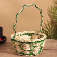 Корзина плетеная 17x17x22 см, ротанг