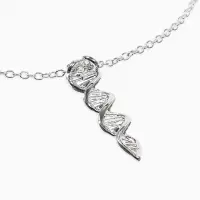 Кулон на цепочке "ДНК", цвет серебро