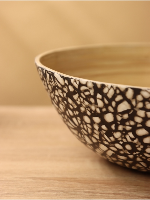 Миска 25х25х8 см +/- 1см, бамбук