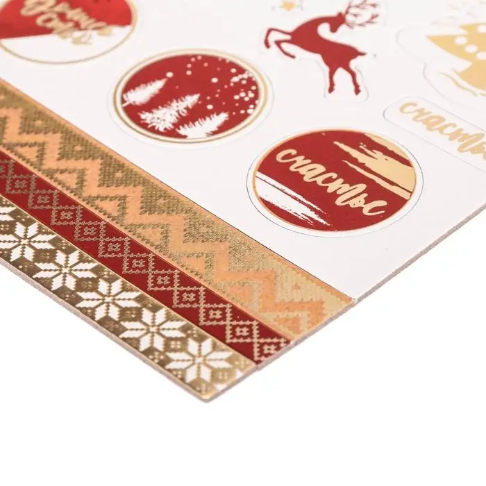 Чипборд с фольгированием на клеевой основе &laquo;Загадай желание&raquo;, 30.5&times;30.5 см