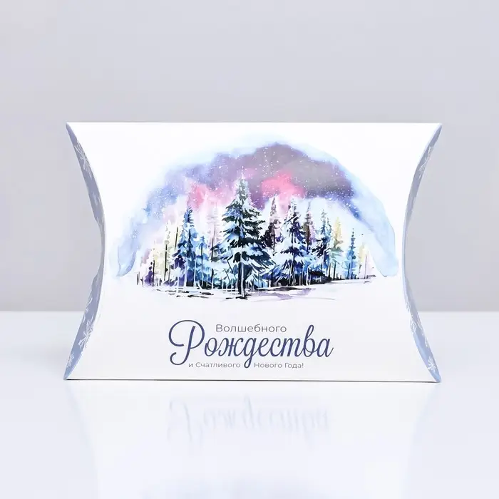 Коробка складная, подарочная новогодняя &laquo;Волшебного Рождества&raquo; 15&times;11&times;3 см