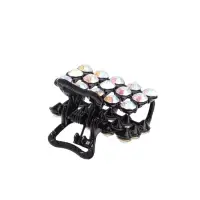 Крабик для волос &laquo;Классик&raquo;, 2.5 см, чёрный