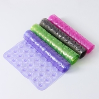 Коврик противоскользящий в ванну на присосках Доляна &laquo;Рельеф&raquo;,37&times;88 см, цвет МИКС