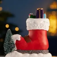 Фигура светодиодная "Волшебный сапожок" 13х11 см, 4 LED, LR41x3 (в компл), Т/БЕЛЫЙ