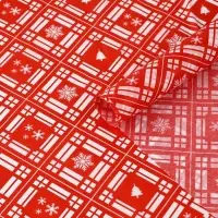 Упаковочная бумага на новый год тишью &laquo;Тёплого праздника&raquo;, 50 х 70 см
