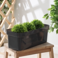 Ящик балконный для цветов &laquo;Эко&raquo;, 40 см, 8 л, цвет темный гранит