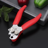 Нож консервный Доляна &laquo;Волна&raquo;, 20 см, цвет красный