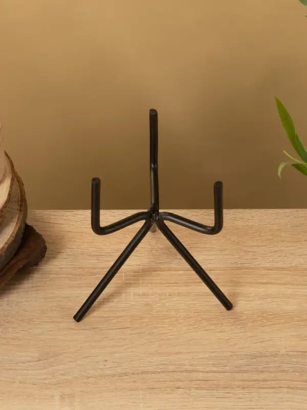 Кашпо на подставке "Малахит" железо 12х12х21 см