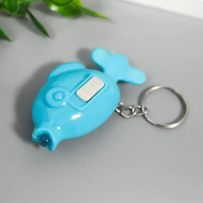 Фонарик свет на кольце "Рыбка"светит  МИКС 5х1,7х3 см