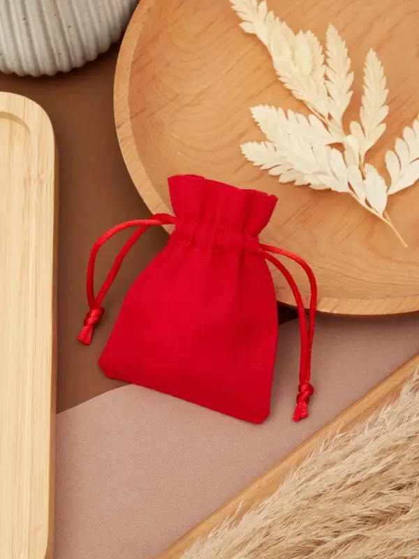 Мешочек подарочный &laquo;Хлопок&raquo;, 7&times;9 см, красный