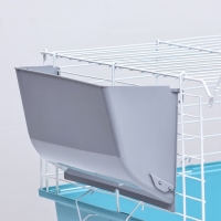 Клетка для грызунов "Пижон" №1 складная, 58 х 40 х 34 см (+миска, 2 кормушки), бирюзовая