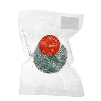 Ёлочный шар новогодний d=8 см &laquo;Карнавал&raquo; сияние полос, бирюзовый