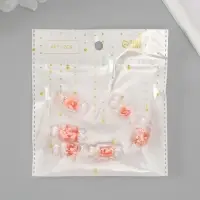 Подвеска для творчества акрил "Конфетка. Клубничный лёд" 3,2х1,5х1 см