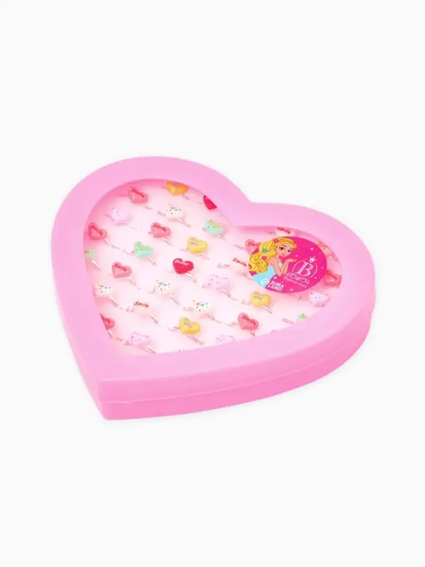 Кольцо &laquo;Выбражулька&raquo; тренд, сердце с надписями, б-р, МИКС