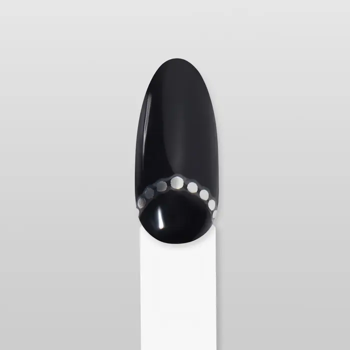 Наклейки для ногтей &laquo;Бусинка&raquo;, металлизированные, цвет серебристый