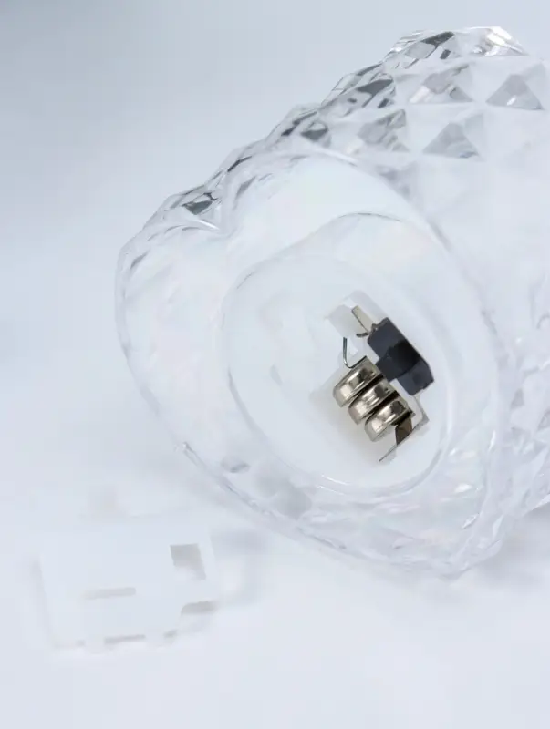Светодиодная свеча LED "Свеча в сердце" от батареек 3хLR1130, прозрачный 6,7х6,5х3,8 см