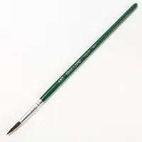 Кисть для рисования из волоса пони круглая № 5 (диаметр обоймы 4 мм; длина ворса 17 мм)