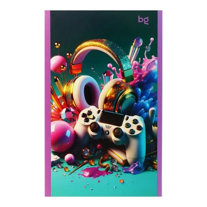 Блокнот А6, 24 листа в клетку на скрепке "Девочки", обложка мелованный картон, блок 60 г/м2, МИКС