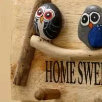 Вешалка "HOME SWEET HOME" дерево Албезия 30х6х15 см