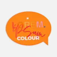 Наклейка тканевая Lunga Bubble, M, оранжевый неон