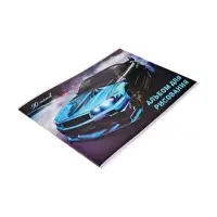 Альбом для рисования А4, 20 листов на скрепке Calligrata, обложка мелованный картон, МИКС