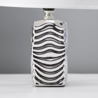 Настольная лампа с абажуром RISALUX &laquo;Авейро&raquo;, Е14, 40 Вт, хром, 18&times;18&times;28 см