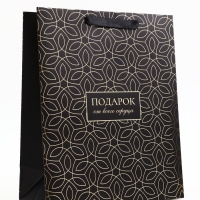 Пакет подарочный вертикальный "Подарок от всего сердца", 26 &times; 32 &times; 12 см