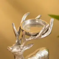 Подсвечник "Лесной олень" 13х7,5х18 см, алюминий