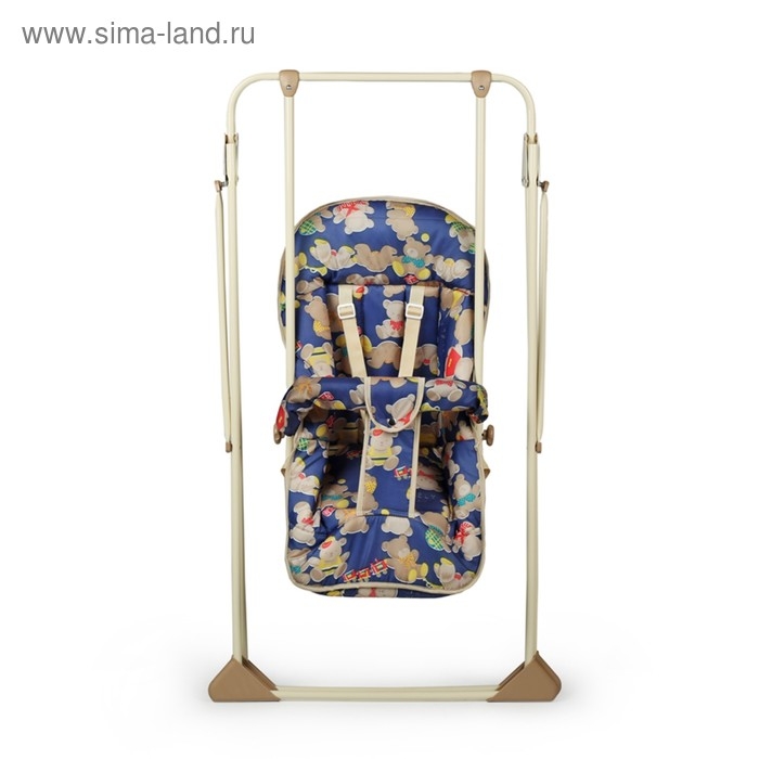 Качели детские напольные &laquo;Ветерок-Люкс&raquo;, бежевый рисунок МИКС