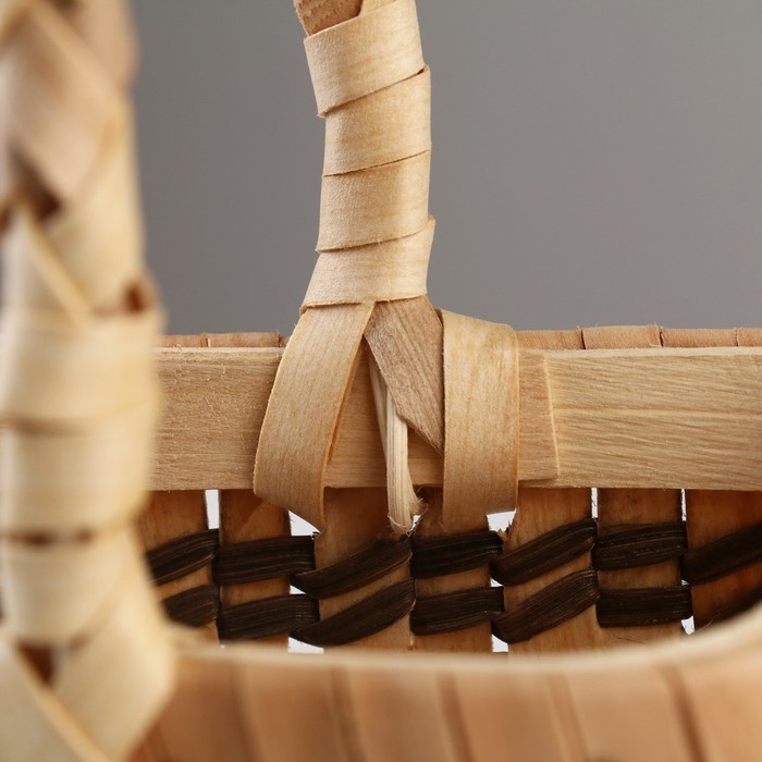 Корзина плетеная, 27,5 x 11 x 13/26 см, секвойя