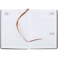 Ежедневник New Nebraska, датированный, коричневый