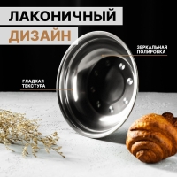 Миска из нержавеющей стали &laquo;Мэйли&raquo;, 850 мл, 21&times;5 см