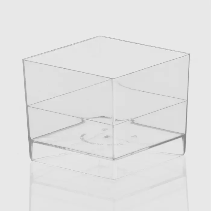 Форма пластиковая одноразовая для фуршета &laquo;Куб&raquo;, 60 мл, прозрачная