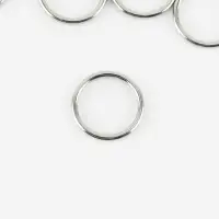 Кольцо для бретелей, металлическое, 10 мм, 20 шт., цвет серебряный