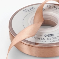 Лента атласная двухсторонняя №812 15мм*25&plusmn;1м телесный TR