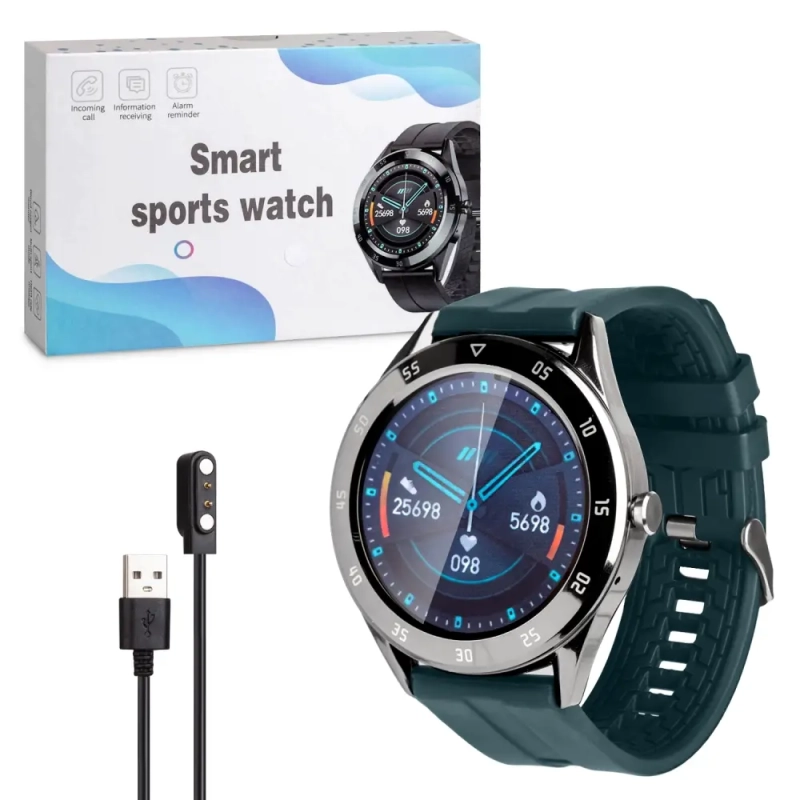 Фитнес-браслет Y10  зеленый + серебро