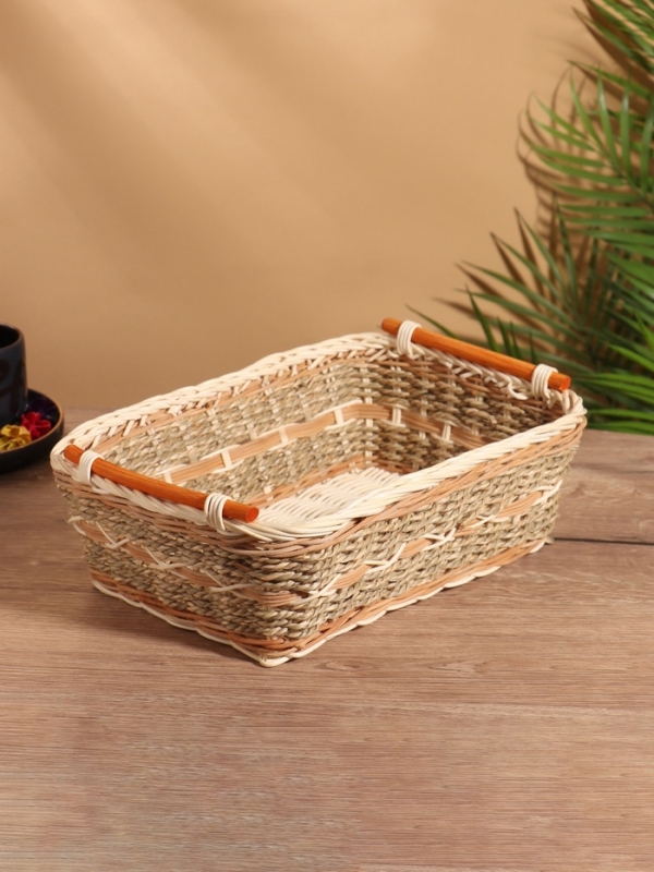 Корзина плетеная 30x22x11 см, ротанг