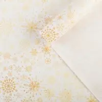 Упаковочная бумага на новый год крафтовая &laquo;Белое золото&raquo;, 70&times;100 см