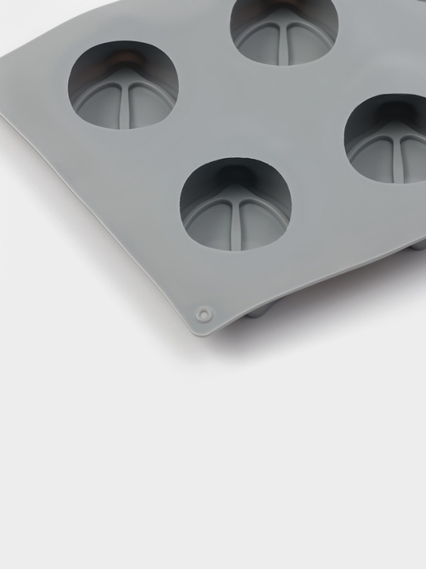 Форма для выпечки и муссовых десертов KONFINETTA &laquo;Лимон&raquo;, силикон, 8 ячеек (5,2&times;4,2 см) 30&times;17,4&times;2,3 см, серая