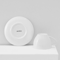 Сервиз фарфоровый чайный Доляна &laquo;Лаванда&raquo;, 12 предметов: 6 чашек 250 мл, 6 блюдец d=15 см, цвет белый