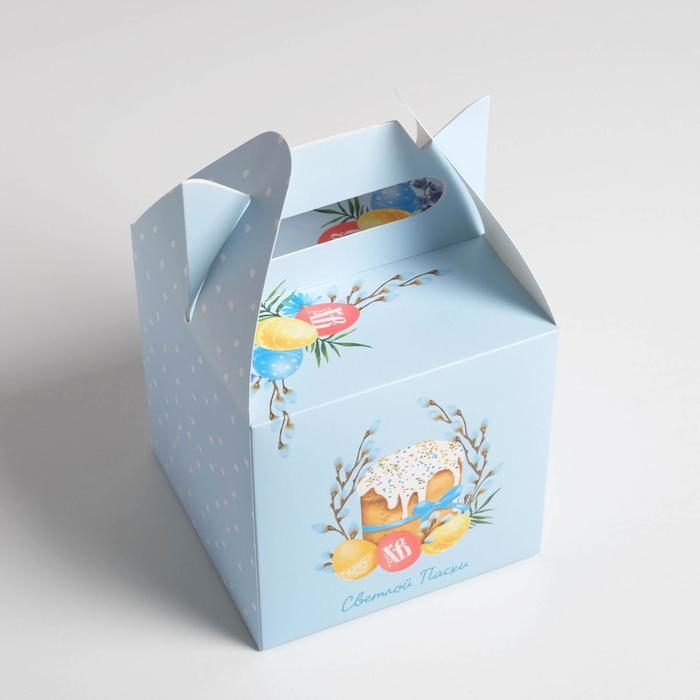 Коробка кондитерская складная, упаковка &laquo;Светлой Пасхи&raquo;, 14 х 14 х 14 см