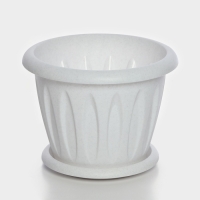 Горшок с поддоном &laquo;Фелиция&raquo;, 3,6 л, цвет мраморный