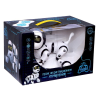 Робот собака &laquo;Пультовод&raquo; ZHORYA, программируемый, на пульте управления, интерактивный: свет, звук, танцующий, музыкальный, на аккумуляторе, на русском языке