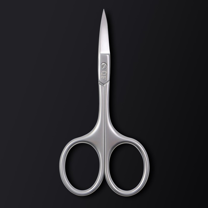 Ножницы маникюрные &laquo;Premium&raquo;, загнутые, узкие, 9,5 см, на блистере, цвет серебристый