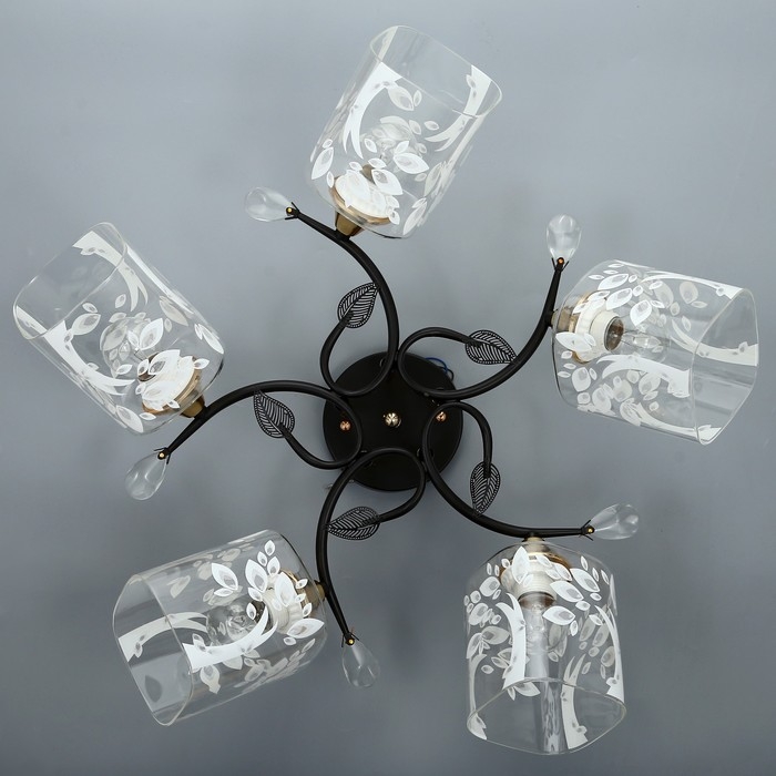 Люстра Светогор 5681 5хЕ27 черный /золото