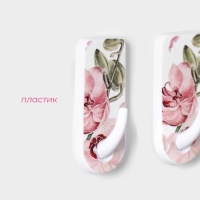 Крючки самоклеящиеся Доляна &laquo;Цветы&raquo;, 2 шт, цвет и форма МИКС