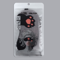 Маска для сна &laquo;ЛАПКИ&raquo;, 19,5 &times; 9,5 см, резинка одинарная, цвет МИКС