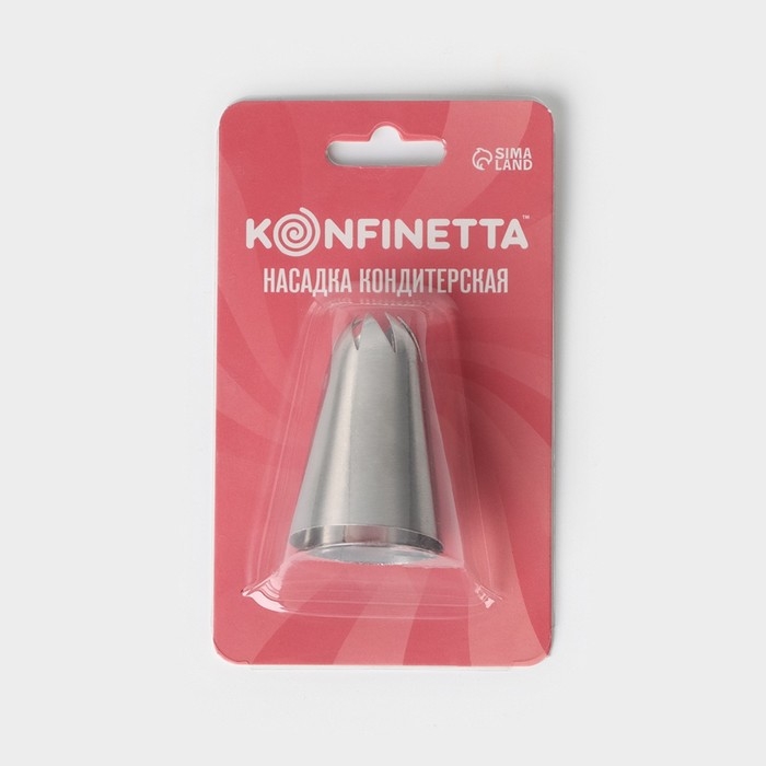 Насадка кондитерская KONFINETTA &laquo;Закрытая роза&raquo;, d=3 см, выход 0,9 см, нержавеющая сталь