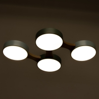 Люстра "Пиатти" 4LED 96Вт 3000-6000К синий зеленый 65х48х5 см BayerLux